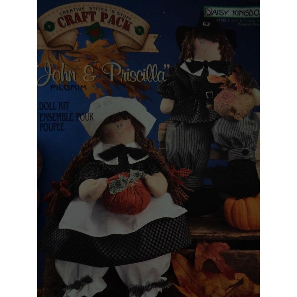 Daisy Kingdom John & Priscilla Pilgrim Doll Kit 16"